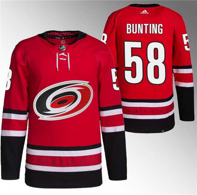 Men's Carolina Hurricanes #58 Michael Bunting Red Stitched Jersey,We sell and wholesale Men's Carolina Hurricanes #58 Michael Bunting Red Stitched Jersey on line form chian!